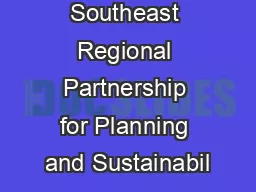 Southeast Regional Partnership for Planning and Sustainabil