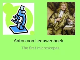 Anton von Leeuwenhoek