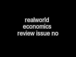 Realworld economics review issue no