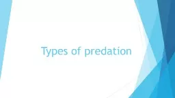 Types of predation