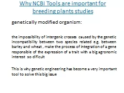 Why  NCBI Tools are important for