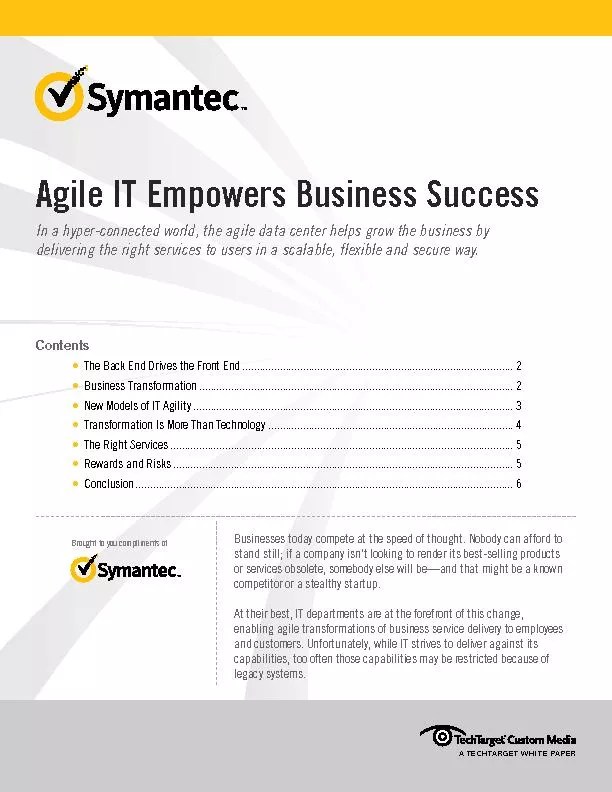 Agile IT Empowers Business Success