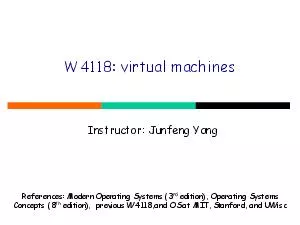 W4118: virtual machines