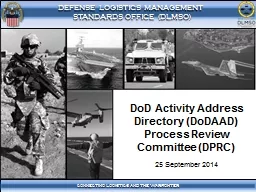 DoD  Activity Address Directory (DoDAAD) Process Review Com