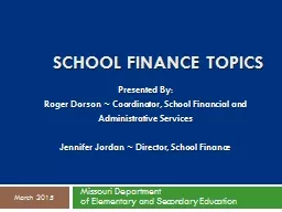 School Finance Topics
