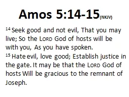 Amos 5:14-15