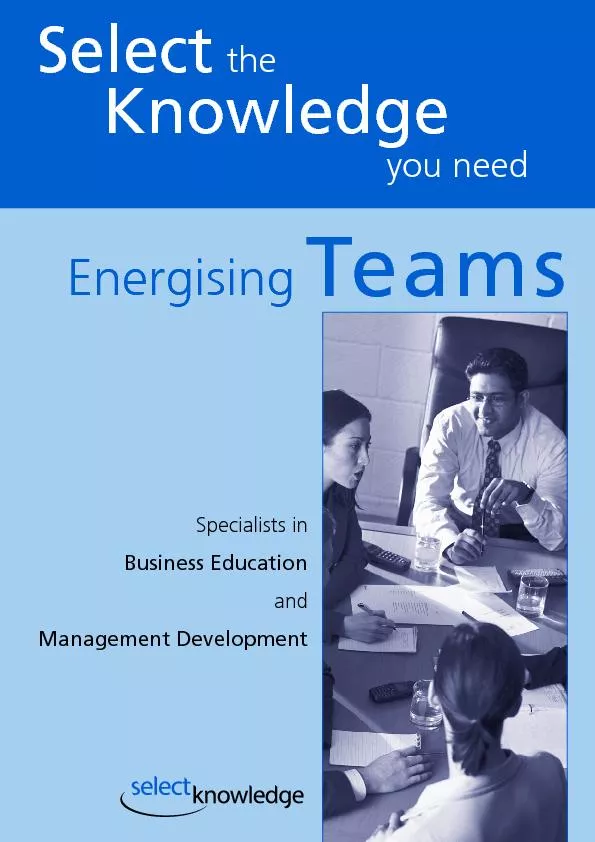 Energising Teams Programme