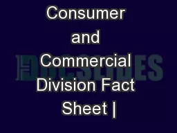 NCAT Consumer and Commercial Division Fact Sheet |