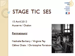 STAGE  TIC  SES