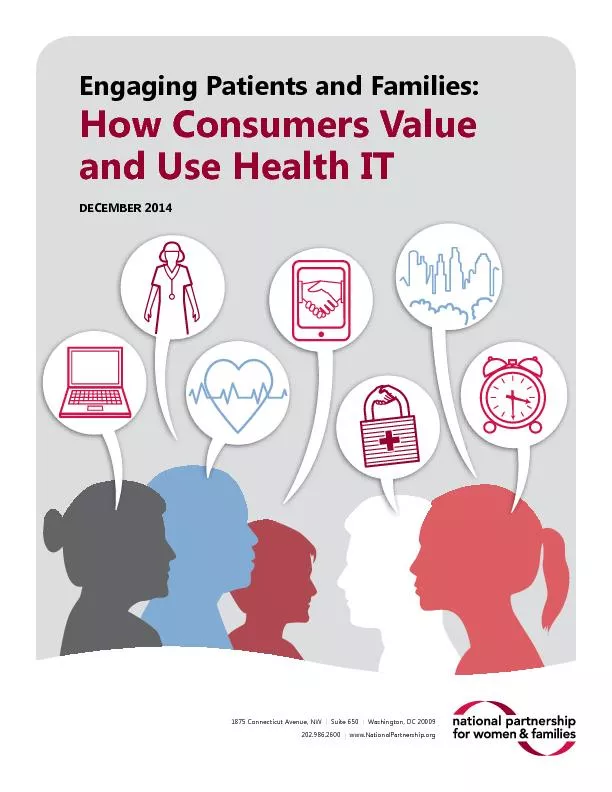 Engaging Patients and Families:  How Consumers Value