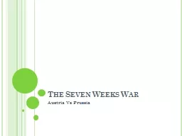 The Seven Weeks War