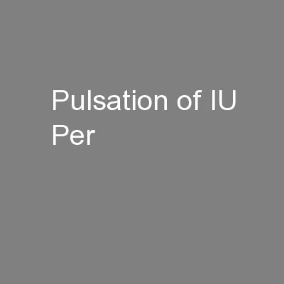 Pulsation of IU Per