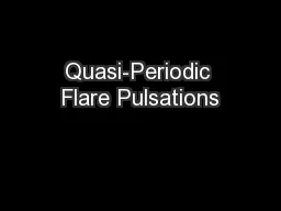 Quasi-Periodic Flare Pulsations