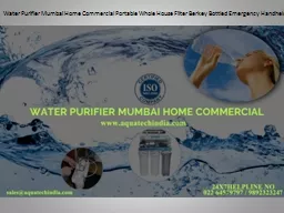 Water Purifier Mumbai Home Commercial Portable Whole House Filter Berkey Bottled Emergency