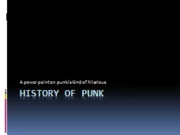 History of punk