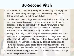 30-Second Pitch
