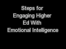 Steps for Engaging Higher Ed With Emotional Intelligence