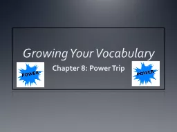 Growing Your Vocabulary