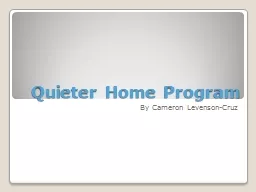 Quieter Home Program