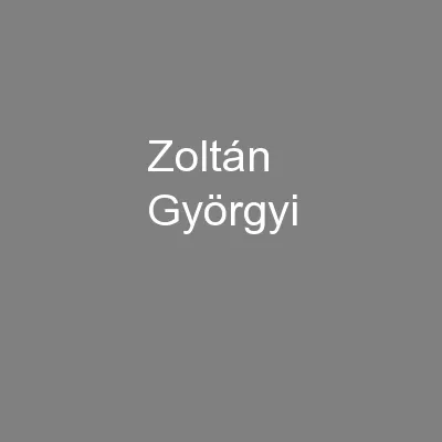Zoltán Györgyi