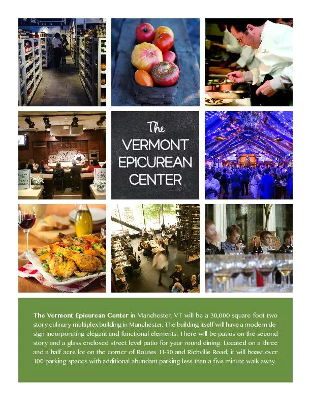 The Vermont Epicurean Center