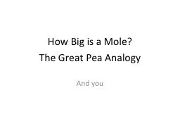 The Great Pea Analogy