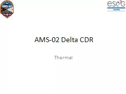 AMS-02 Delta CDR