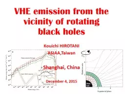 HE & VHE emissions from rapidly rotating black holes