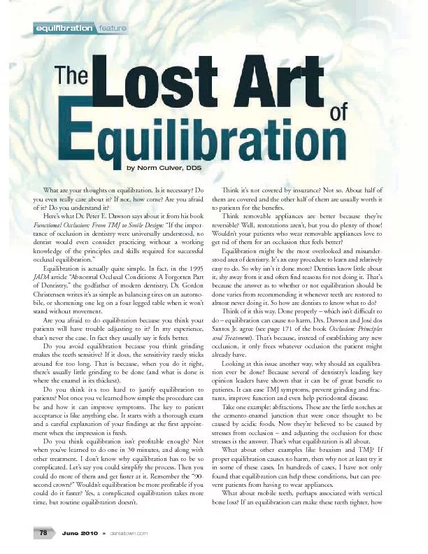 What are your thoughts on equilibration. Is it necessary? Doyou even r