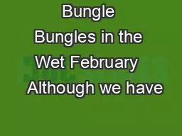 Bungle Bungles in the Wet February    Although we have