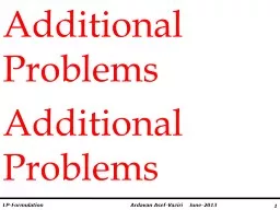 Additional Problems
