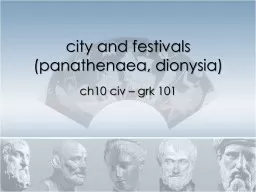 city and festivals (