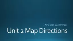Unit 2 Map Directions