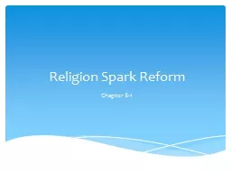 Religion Spark Reform