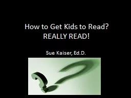 How to Get Kids to Read?