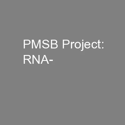 PMSB Project: RNA-