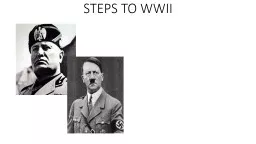 STEPS TO WWII