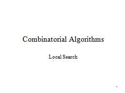 1 Combinatorial Algorithms