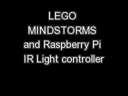 LEGO MINDSTORMS and Raspberry Pi IR Light controller