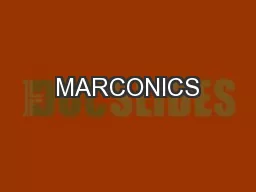 MARCONICS