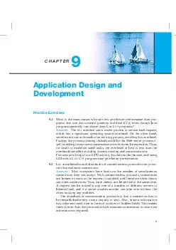 C H A P T E R Application Design and Development Pract