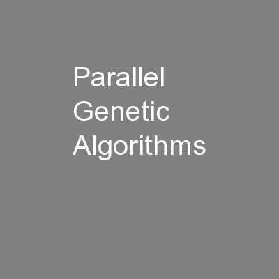 Parallel Genetic Algorithms
