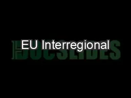 EU Interregional