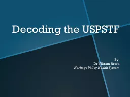 Decoding the USPSTF
