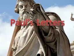 Paul’s Letters