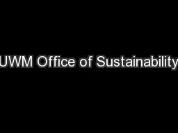 UWM Office of Sustainability