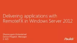 Delivering applications with RemoteFX in
