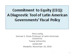 Commitment to Equity (CEQ):