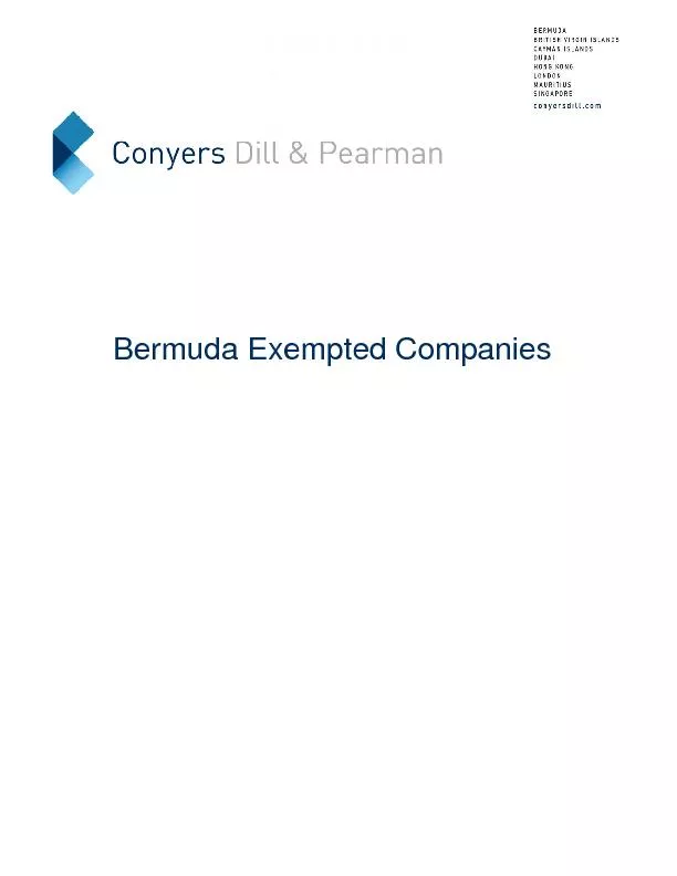 Bermuda Exempted Companies