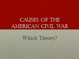 Causes of the American civil war